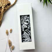 Stainless Steel Tumbler - Black Floret