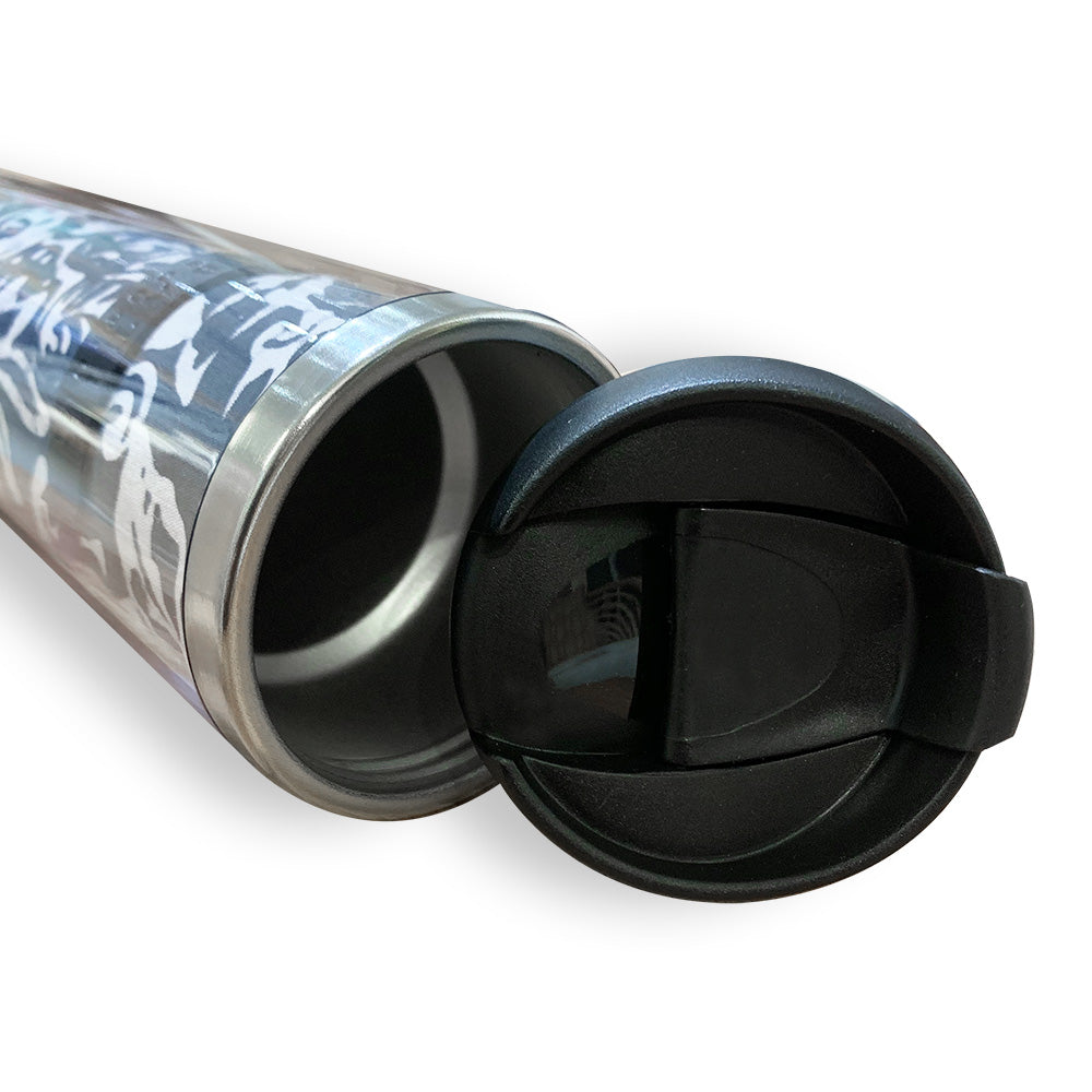 Tumbler - Black Floret - Batik Boutique
