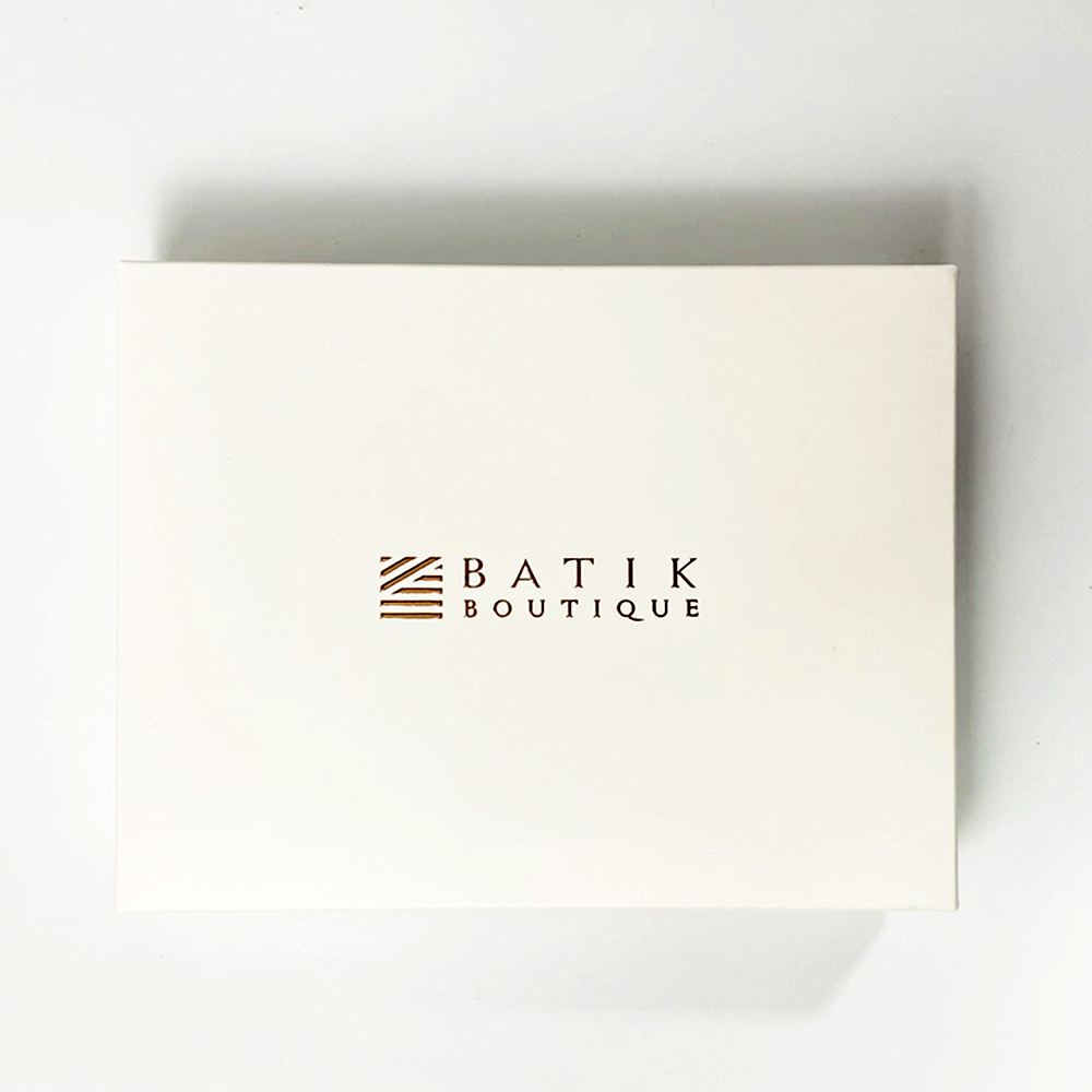 Batik Lanyard and Luggage Tag - Taupe Petola