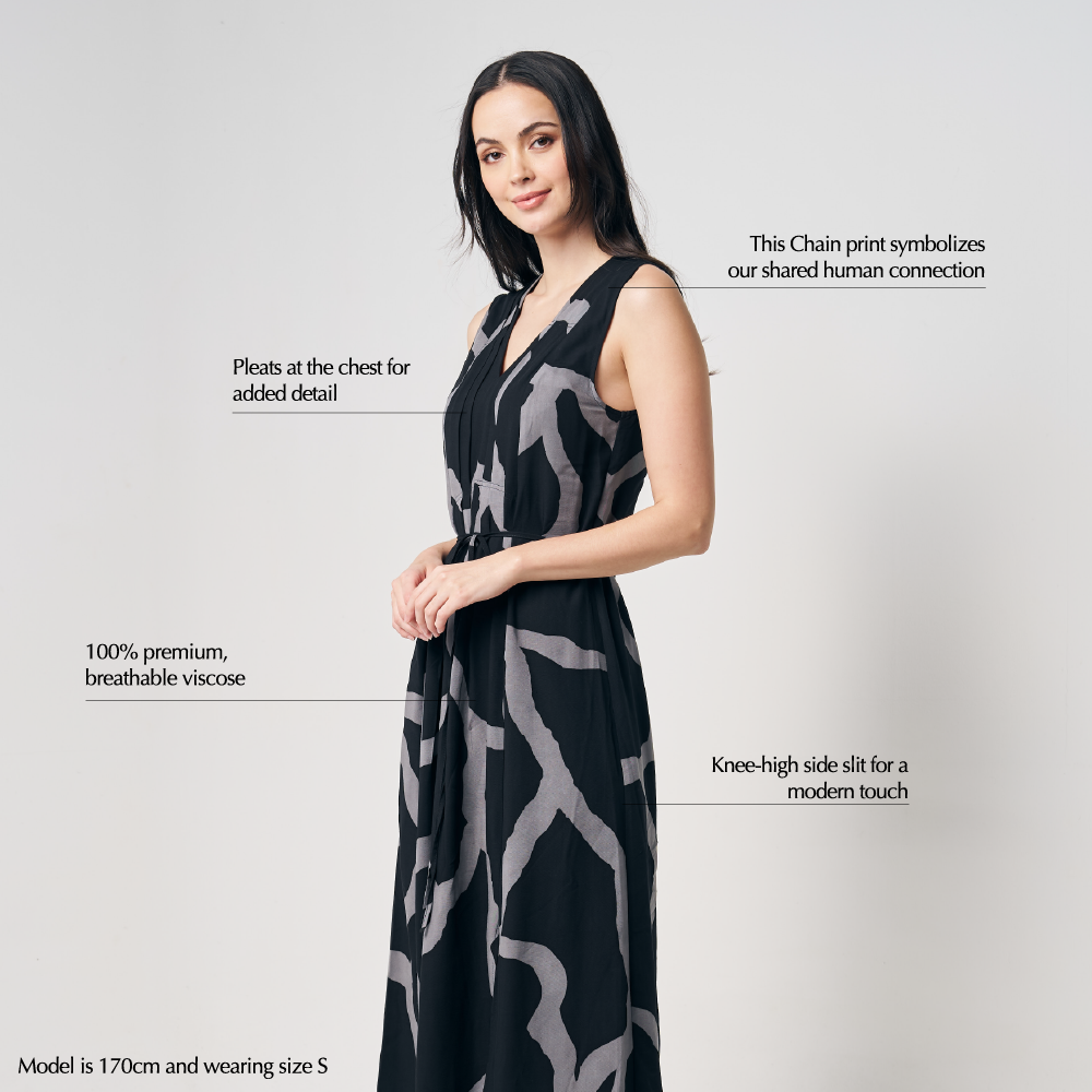 Batik Maxi Dress - Jet Chain