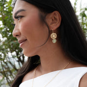 Embrace Jewellery -  Double Lily Pad Earrings