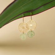 Embrace Jewellery -  Double Lily Pad Earrings