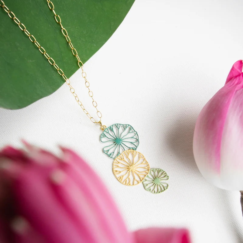 Embrace Jewellery -  Lily Pad Necklace