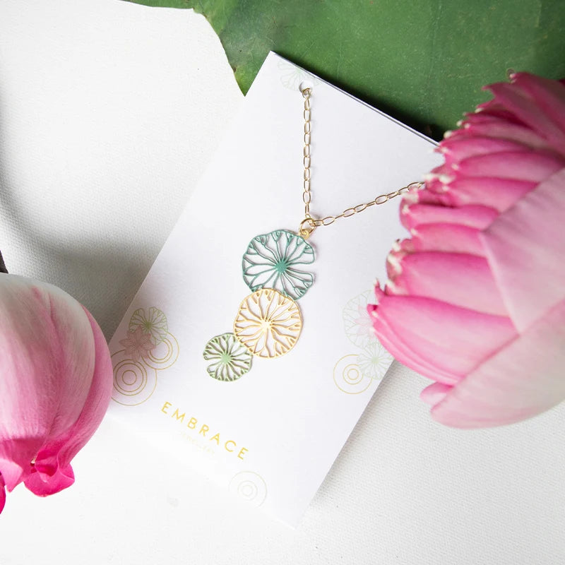 Embrace Jewellery -  Lily Pad Necklace