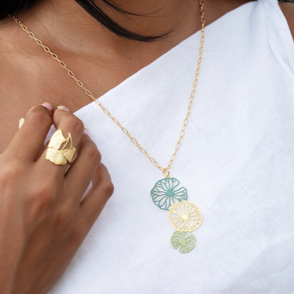 Embrace Jewellery -  Lily Pad Necklace