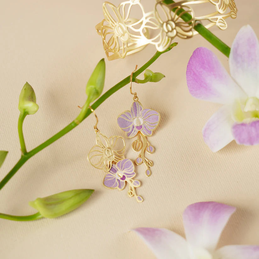 Embrace Jewellery - Orchid Earrings