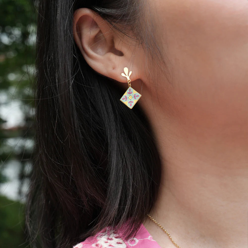 Embrace Jewellery - Peranakan Tile Earrings