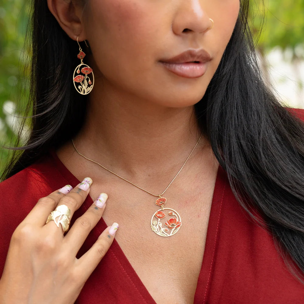 Embrace Jewellery -  Giverny Colourful Short Pendant Necklace
