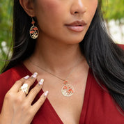 Embrace Jewellery -  Giverny Colourful Short Pendant Necklace