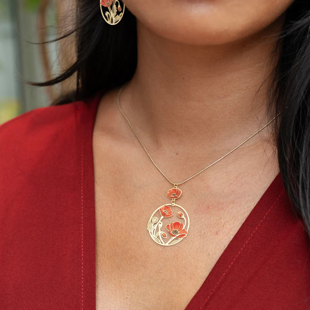 Embrace Jewellery -  Giverny Colourful Short Pendant Necklace