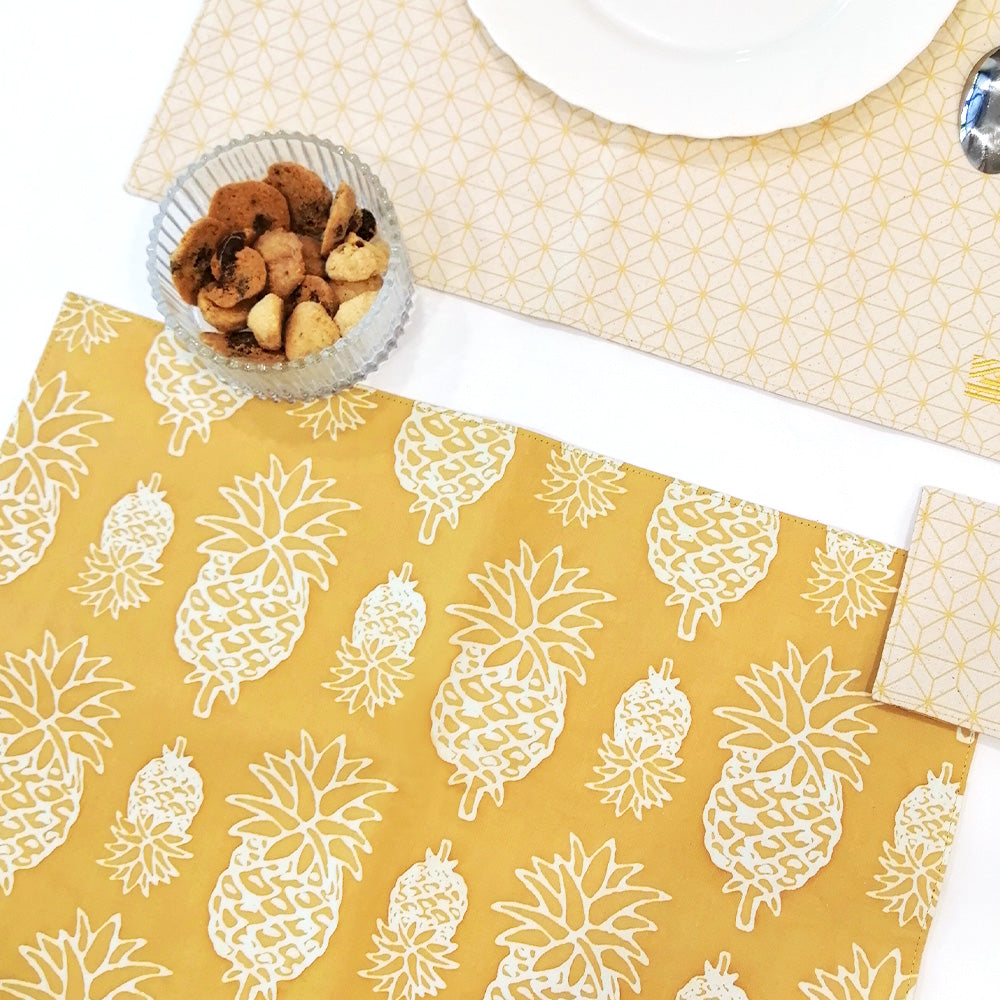 Batik Placemat Set - Golden Pineapple