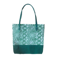 Batik Tote Bag (Canvas base) - Turquoise Tikar