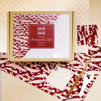 a box that's perfect for gifting with crimson tiger homeware set made entirely from batik and is reversible